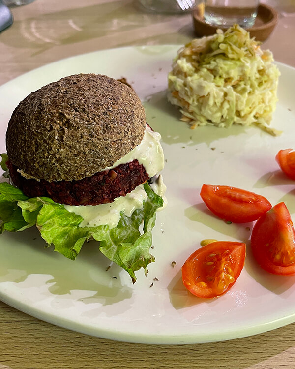 Zdravo restaurant Sarajevo vegan burger